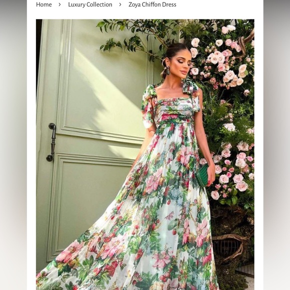 Two Zoya Chiffon dresses from My House of Fashion. One large. One medium. - Picture 1 of 4